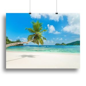 Stampa su tela o poster della serie Tropical Beach Baie Lazare con protezione per lo schermo - Product Image 1