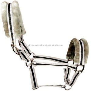 Ruban de licou rembourré en nylon de vison pour cheval Rembourrage doux en vison avec corde de plomb solide Fabricant en Inde à bas prix - Product Image 2