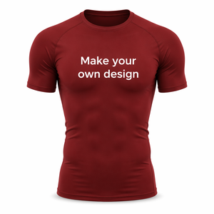 Custom <b>Long</b> <b>Sleeve</b> <b>Compression</b> <b>Shirt</b> Men Blue O-Neck Quick Dry Athletic Wear Heat Transfer Printing Solid Color Casual Style - Product Image 3