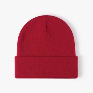 Bonnet en acrylique tricoté en gros avec logo personnalisé, bonnets d'hiver à revers pour les détaillants de streetwear aux États-Unis, approvisionnement en gros, faible MOQ - Product Image 1