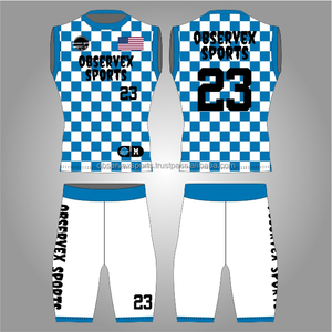 Uniformes 7V7 sin Mangas, Sublimados e Impresos, Compresión para Club, los Mejores Uniformes Transpirables para el Día del Partido de Flag Football 7 contra 7 - Product Image 1