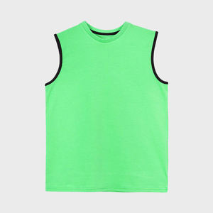Custom Muscle Fitness Bodybuilding Gym <b>Clothing</b> Men's Sleeveless Knitted Quick Dry Eco-Friendly Tank Top - Product Image 2