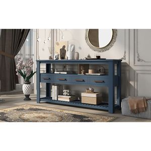 Consolle Contemporanea 62.2 per Soggiorno con 4 Cassetti e 2 Ripiani per Posizionamento Accanto al Divano - Product Image 3