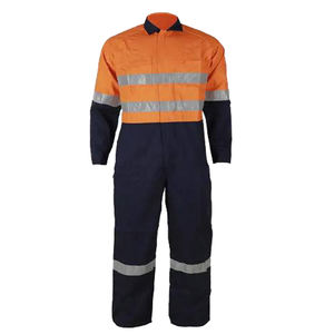 Combinaison de travail de haute qualité, respirante, en coton, haute visibilité, séchage rapide, uniforme de sécurité, combinaison de travail pour la construction, pour hommes - Product Image 2