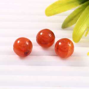 Lot en gros de 10 mm de billes rondes lisses en cornaline naturelle, sphères de cristal de guérison, pierres précieuses en vrac pour la fabrication de bijoux - Product Image 1
