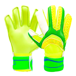 Guantes de Portero de Fútbol, Dedos Completos, Antideslizantes, Transpirables, Material de Silicona PU, Correa de Muñeca Ajustable, Equipo Deportivo Unisex - Product Image 1