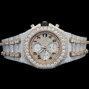 Premium Chronograph Moissanite Quartz Movement <b>Square</b> Hidden Clasp Fully Iced Out Limited Edition Fashion Hip Hop Style <b>Watch</b> - Product Image 1