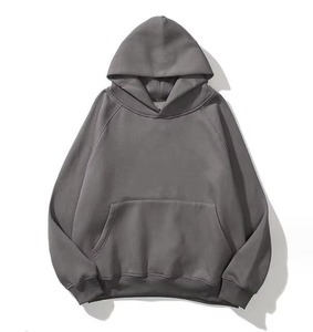 เสื้อฮู้ดผู้ชาย ผ้าฝ้าย 100% เฟรนช์เทอร์รี่ สีดำ ดีไซน์กระเป๋าเสื้อ สวมใส่สบายๆ สำหรับฤดูใบไม้ร่วง ทรงปกติ พิมพ์ลายตัวอักษร - Product Image 6