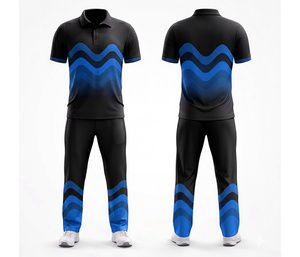 Custom <b>Cricket</b> Jersey and Trouser Sublimation Printed | Men Women Youth <b>Cricket</b> Wears Polo Shirt and Trouser Full Team Outfit - Product Image 3