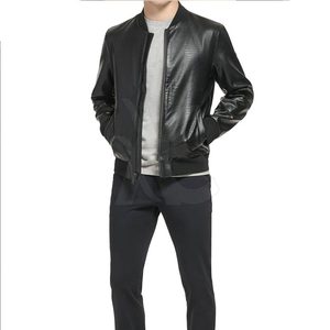 Veste d'hiver en cuir classique pour homme, style streetwear, avec un matériau durable et un style confortable, idéale pour les occasions décontractées - Product Image 6