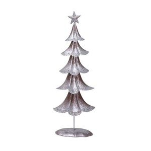 Elegante árbol de Navidad de aluminio metálico moderno hecho a mano, decoración para el hogar, ecológico y a bajo precio. - Product Image 3