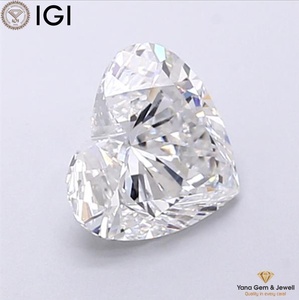 Cœur de Lumière 2.00 CT Diamant CVD de laboratoire taille cœur Couleur F Pureté VS1 Certifié IGI pour Bague de Fiançailles Parfaite - Product Image 5