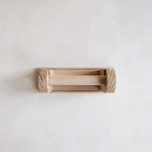 Modern Wood <b>Wall</b> <b>Mounted</b> <b>Toilet</b> Paper <b>Holder</b> Single Tier Bathroom Storage Rack <b>toilet</b> paper <b>holder</b> use - Product Image 3