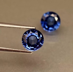 Saphir bleu naturel 10 mm, taille ronde, certifié, pierres précieuses en vrac, prix de gros, pour la fabrication de bijoux - Product Image 2