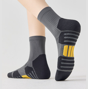 Custom Professional Running Quick Drying Knee High Autumn Spandex/<b>Polyester</b> Breathable Eco-Friendly Yoga Sports <b>Socks</b> Wholesale - Product Image 1