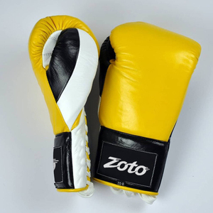 Gants de boxe en cuir pour enfants, avec lacets, pour jeunes et juniors, pour compétition, sparring et entraînement, avec protection du pouce - Product Image 3