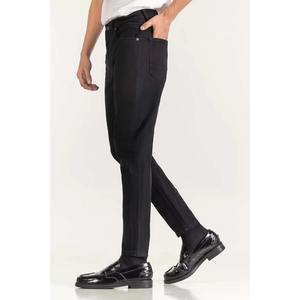 ผู้จัดจำหน่ายกางเกงยีนส์เดนิมผู้ชายแบบเรียบง่าย ระบายอากาศได้ดี เป็นมิตรกับสิ่งแวดล้อม พร้อมบริการซักแบบมีสไตล์ สร้างแบรนด์ตามสั่ง และบริการ ODM สำหรับฤดูหนาวและฤดูใบไม้ร่วง - Product Image 3