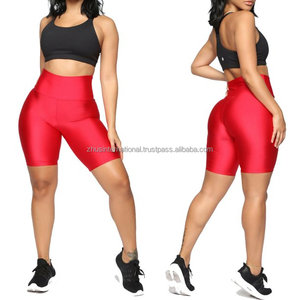 กางเกงเลกกิ้งขาสั้นของผู้หญิงสำหรับนักปั่นออกกำลังกายโยคะผ้าโพลีเอสเตอร์/ ผ้าฝ้ายระบายอากาศได้อย่างรวดเร็วสำหรับฤดูร้อน - Product Image 3