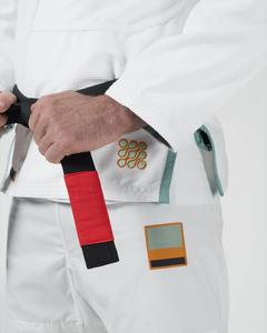   Kimono de Jiu-Jitsu Brasileño Nano 3.0 Blanco, Alta Calidad, 100% Algodón, 460g, Elástico, Uniforme de Artes Marciales - Product Image 5