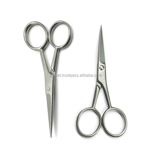 Tijeras de Acero Inoxidable de Grado Médico de Calidad Premium para Manicura, Cejas y Bigote, con Tornillo Real de 4 Pulgadas - Product Image 1