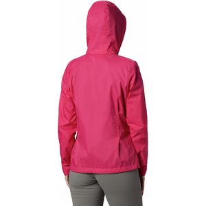 Hot Pink Women Windbreaker <b>Jacket</b> Full Zip Hooded Outdoor Sporty Coat Water Resistant <b>Lightweight</b> Activewear For <b>Ladies</b> - Product Image 5