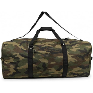 Red Oxford Gym Duffle Bag Unisex 40-55L Zipper Closure Casual Sport Travel With Interior Compartment - Product Image 6