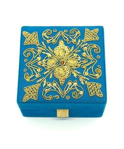 Low Price Handmade Embroidery <b>Gift</b> <b>Box</b> Decorative Dry Fruit Chocolate Packaging Storage <b>Box</b> For <b>Wedding</b> And Festival <b>Gifts</b> - Product Image 1