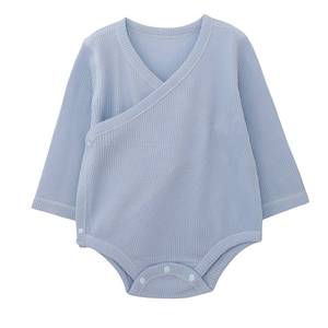 Direct Factory Cotton Ribbed Baby Onesie Soft Stretch Breathable Infant Wear OEM Wholesale Supplier - Product Image 4