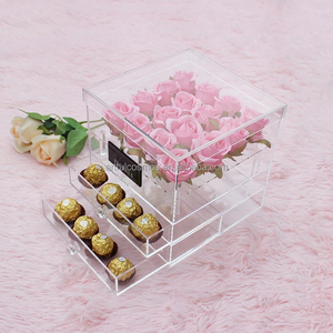 Soporte de arreglo de flores de rosas de acrílico creativo personalizado 2025 para exhibiciones florales elegantes y funcionales - Product Image 2