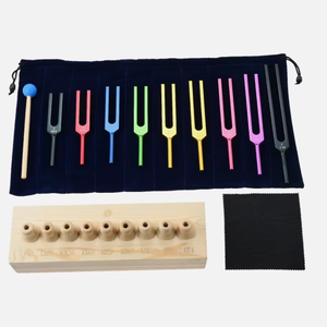 ชุดส้อมเสียงโซลเฟจจิโอ 9 ชิ้นสำหรับการบำบัดด้วยเสียง การทำงานด้วยพลังงาน การทำสมาธิเพื่อความสมดุล จัดส่งฟรี - Product Image 1