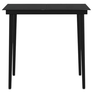 3 pezzi Set da pranzo Patio marrone con comodi cuscini per l'intrattenimento all'aperto - Product Image 6