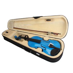 Nuovo Astuccio Artigianale per Violino Acustico 4/4 con Arco in Fibra di Carbonio e Resina Blu Scuro - per Studenti e Violinisti Elettrici - Product Image 6