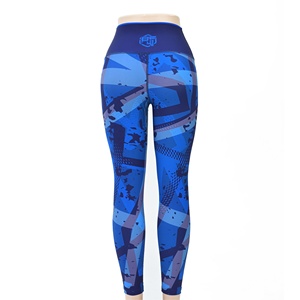 Blaze Fight Wear Yoga Leggings Cintura alta Transpirable Cintura elástica Yoga Leggings Secado rápido Crossover Cintura Ligera - Product Image 2