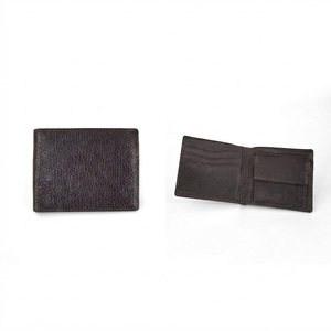[Nouveauté] Portefeuille court ouvert pour homme en cuir véritable pleine fleur Castello Pebble de haute qualité, fait main, minimaliste, polyester QC - Product Image 1