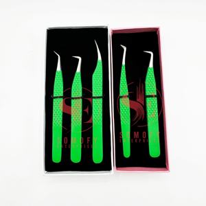 Meilleure vente de pince à épiler professionnelle en acier inoxydable pour extension de cils, prise en main parfaite à tous degrés, conception durable, ne glisse jamais - Product Image 1