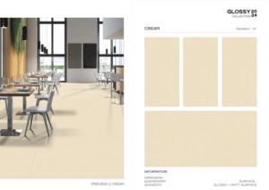 Carreaux de porcelaine brillants et mats, dimensions 60x120cm, 600x1200mm, 24x48, pour projets de design d'intérieur moderne (murs et sols). - Product Image 5