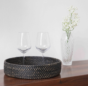 <b>Square</b> Rattan For Snacks Cookies & Tea Serving & Fruits Storage Tray Household kitchen <b>Tool</b> boho Design Rattan Tray - Product Image 4