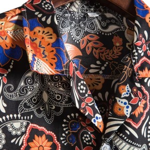 Wholesale Custom Hawaiian <b>Shirt</b> Floral Beach <b>Shirt</b> Short Sleeve <b>Button</b> Up Casual Summer Tropical <b>Shirt</b> OEM Manufacturer - Product Image 3