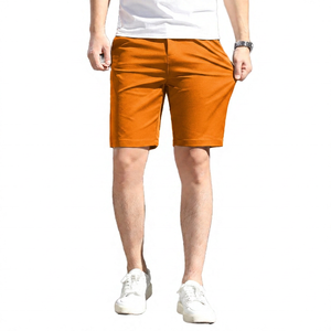 Shorts Bermuda pour homme, couleur unie, taille mi-haute, décontractés, séchage rapide, taille élastique, en polyester, pour l'été - Product Image 5