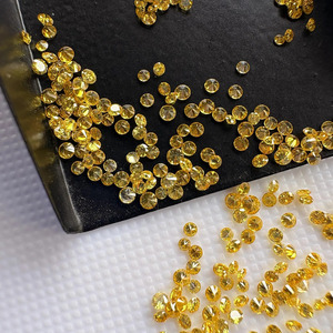 Diamantes cultivados en laboratorio de color amarillo, corte redondo, CVD HPHT IGI, tamaño pequeño, claridad VS VVS, diamantes de color fantasía. - Product Image 6