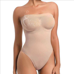 Body Moldeador Sin Costuras Tipo Bandeau <span class=keywords><strong>con</strong></span> Control de Abdomen, Compresión Ligera, Estilo Bikini - Product Image 1