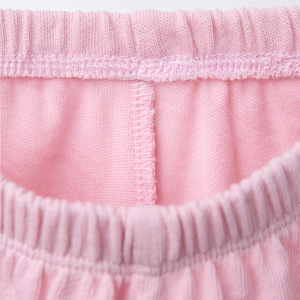 Conjunto de Dos Piezas para Niñas, Camiseta Blanca y Pantalones Cortos Rosas, Manga Corta, Cuello Redondo, Estilo Casual de Verano, Algodón Estampado - Product Image 5