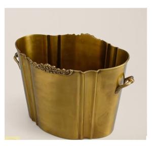 Accesorios de Bar, Cubitera de Acero Inoxidable con Acabado Dorado para Vino y Cerveza, con Asa - Product Image 1