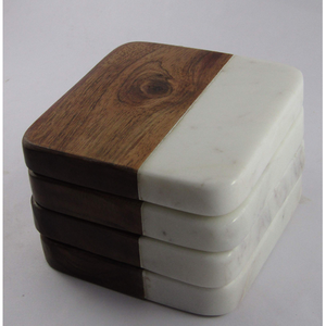 Premium Quality Eco-Friendly <b>Marble</b> <b>Coasters</b> Durable Washable Natural Stone Modern Design for Home Decor - Product Image 2