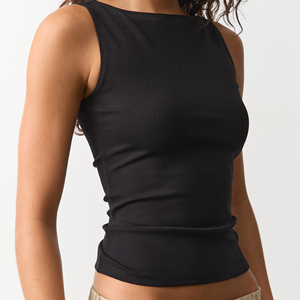 Chaleco con Logotipo Personalizado, Camisetas Cortas de Algodón para Mujer, Tops Cortos sin Mangas para Mujer - Product Image 2