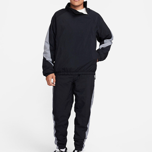Ensemble de survêtement coupe-vent décontracté pour homme, imprimé sur mesure, en tissu extensible (Spandex/Coton/Fibre de Bambou) pour l'entraînement sportif - Product Image 2