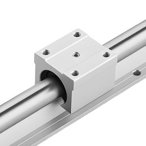 Kit Guida Lineare SBR20 2 Pezzi 2000 mm (78,74 Pollici) con Blocchi di Scorrimento a Cuscinetti e 4 Pezzi di Supporti per Albero Completamente Sostenuto - Product Image 1