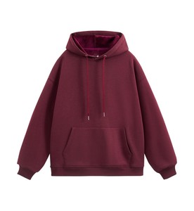 เสื้อฮู้ดผู้ชายสีแดงแบบสั่งทำพิเศษ ทรงหลวม ผ้าฟลีซ เสื้อสเวตเชิ้ตขายส่ง เสื้อผ้าลำลองแนวสตรีท ผู้ผลิตเสื้อผ้าขายส่งจำนวนมาก B2B สหรัฐอเมริกา สหภาพยุโรป สหราชอาณาจักร - Product Image 5