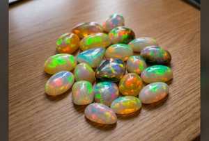 Ópalo Etíope Natural Cabujón de Formas Mixtas, Gema Suelta con Juego de Color Opalescente para Joyería - Product Image 5