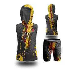 Tenue Athlétique Haut de Gamme avec Col Renforcé et Motifs Audacieux, Impression par Sublimation de Bonne Qualité, Uniforme 7 sur 7 - Product Image 6